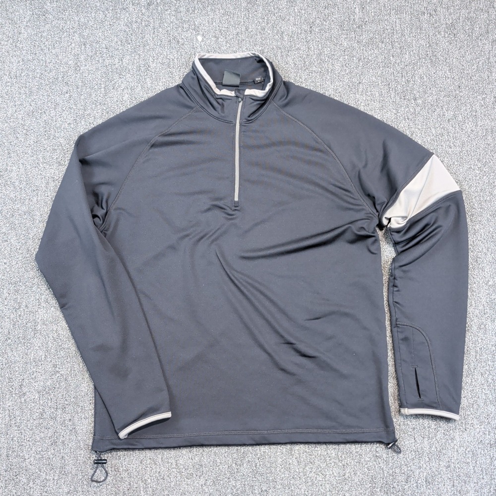 Dunning Golf Gorpcore 1/4 Zip Pullover Size M Black Performance Sporty DN800525